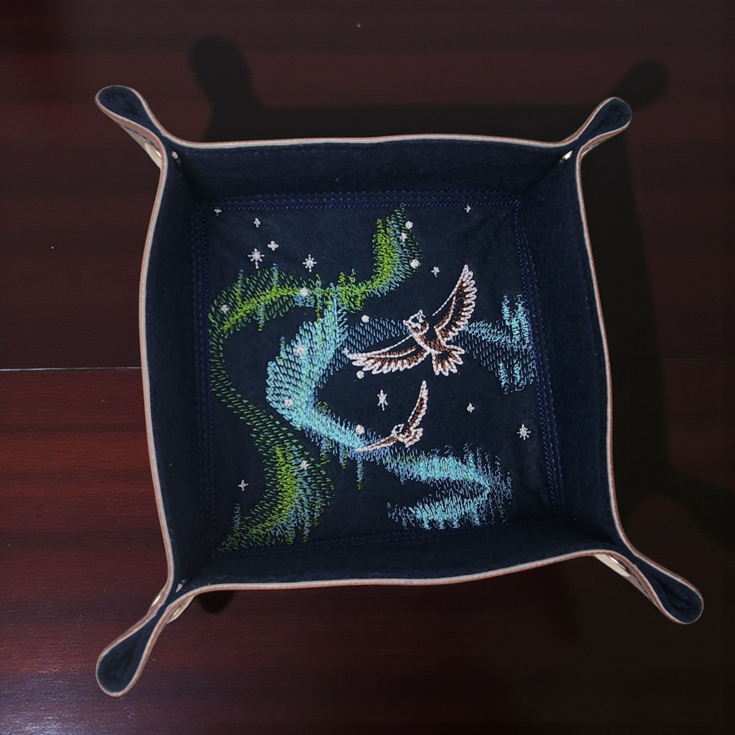 Owls in Flight Dice Tray: Your Perfect Gaming Companion!