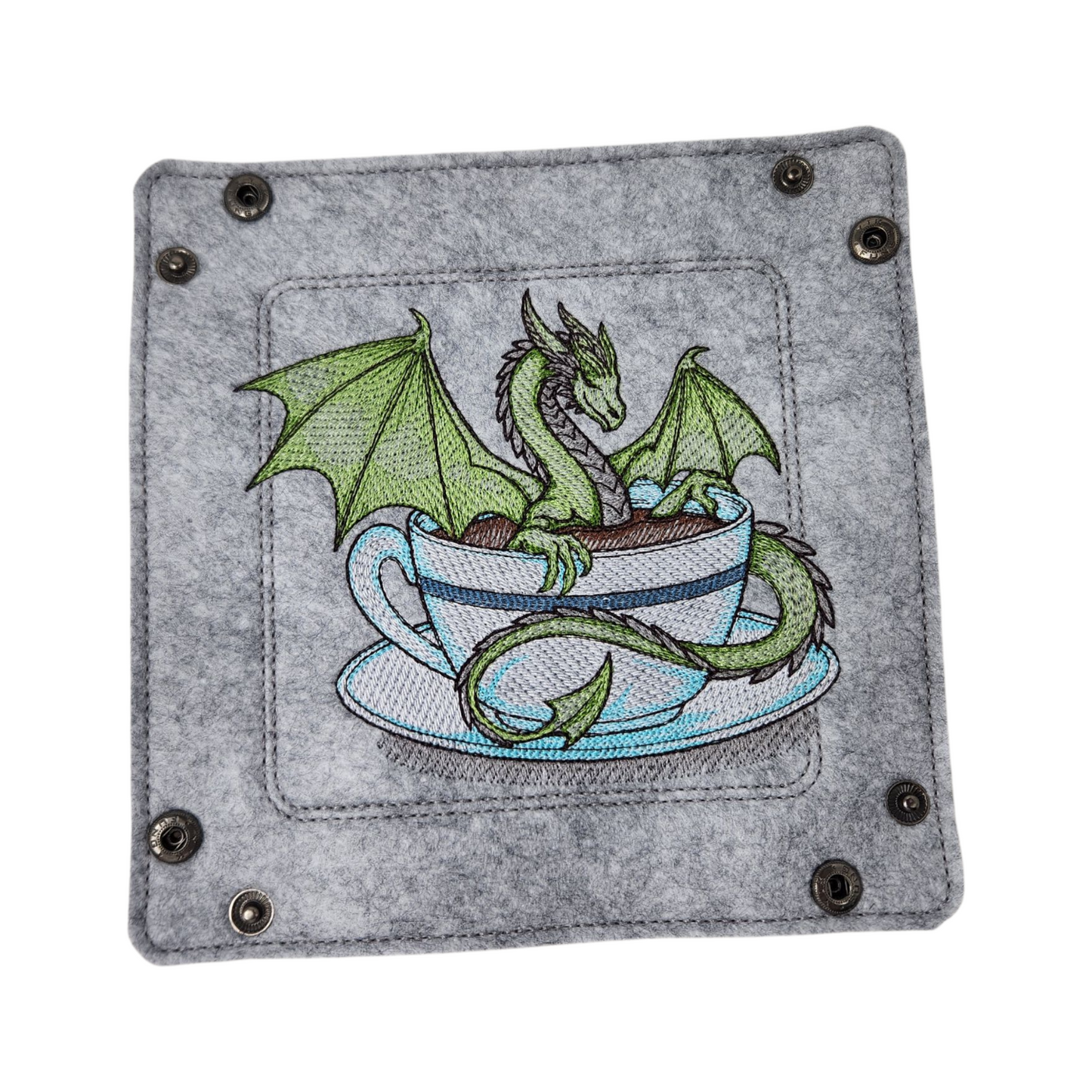 Green dragon familiar dice tray