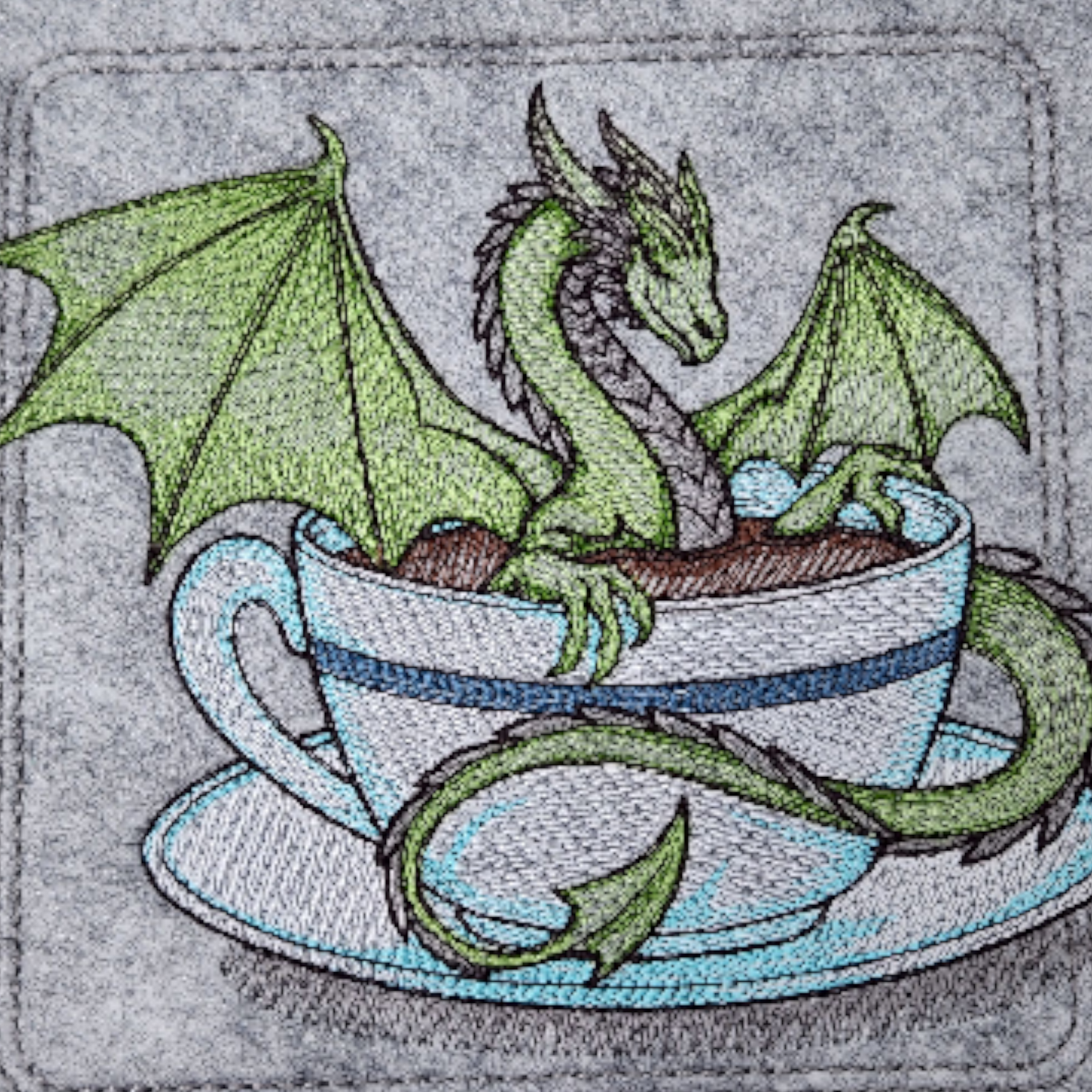 Green dragon familiar dice tray