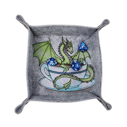 Green dragon familiar dice tray