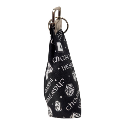 Grab and go small dice pouch with matching dice, Choose your weapon