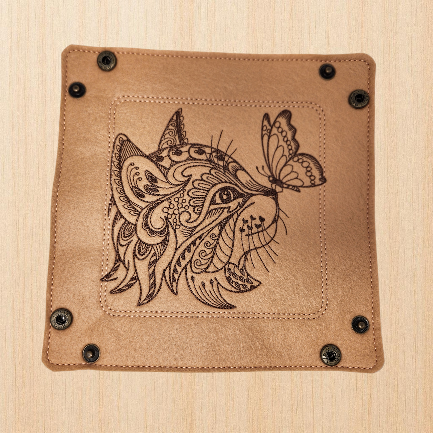 Cat and Butterfly Dice Tray