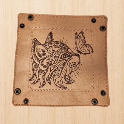 Cat and Butterfly Dice Tray