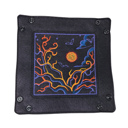 Haunted night dice tray
