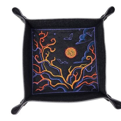Haunted night dice tray