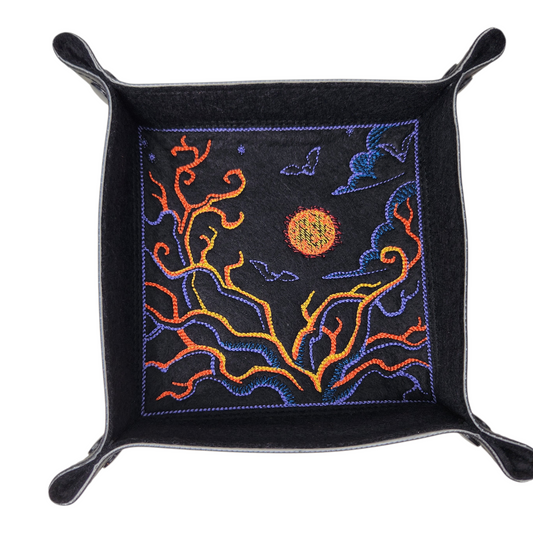 Haunted night dice tray