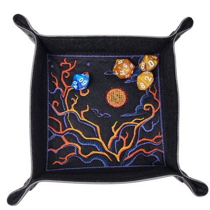 Haunted night dice tray