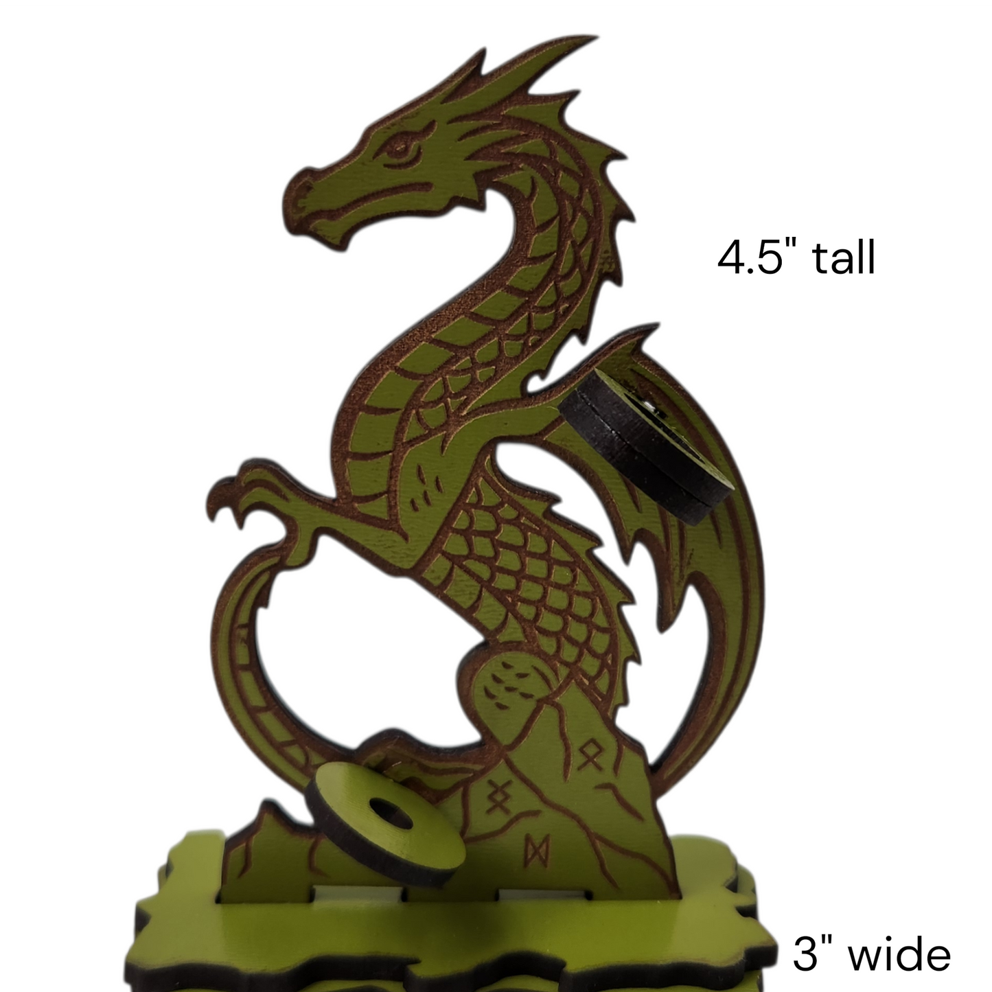 Dragon fantasy themed desk pen holder, TTRPG