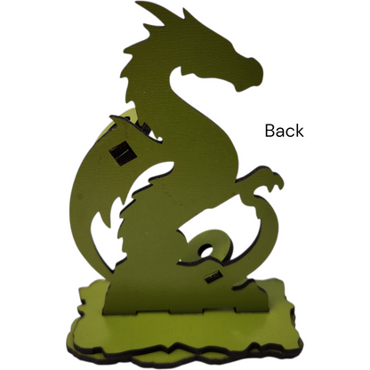 Dragon fantasy themed desk pen holder, TTRPG