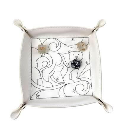 Polar Bear dice tray, TTRPG