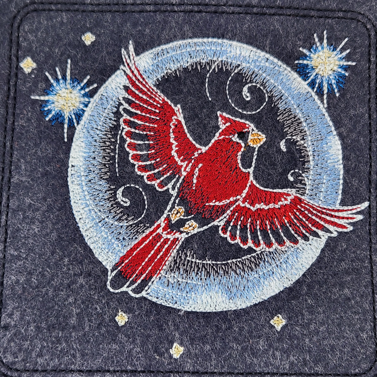 Cardinal Bird dice tray