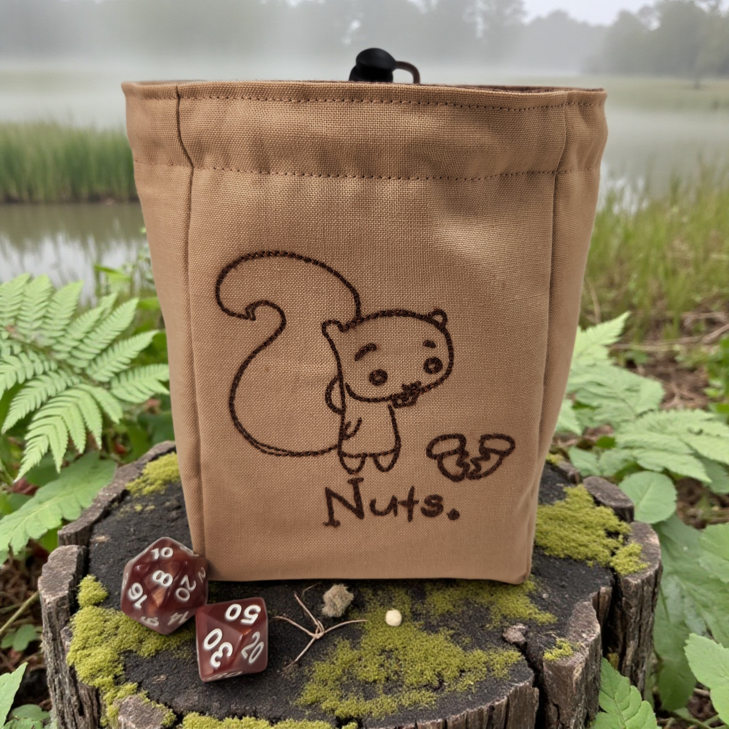 dice bag funny squirrel
