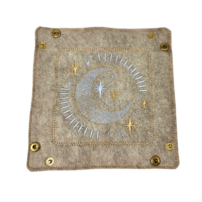 Moon and stars dice tray
