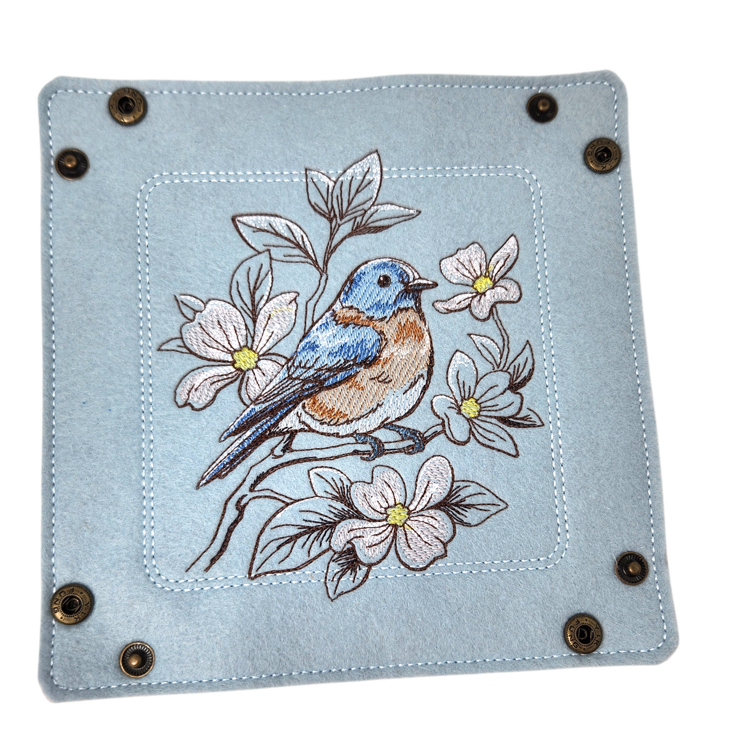 Blossom and Bluebird dice tray