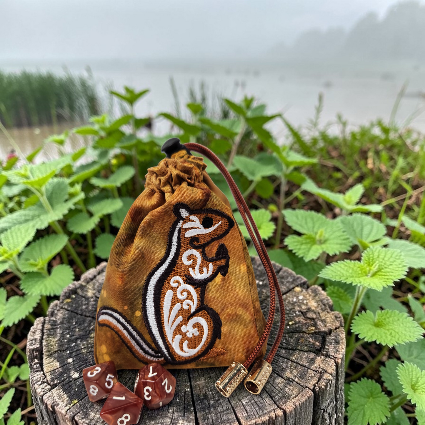 Chipmunk dice bag