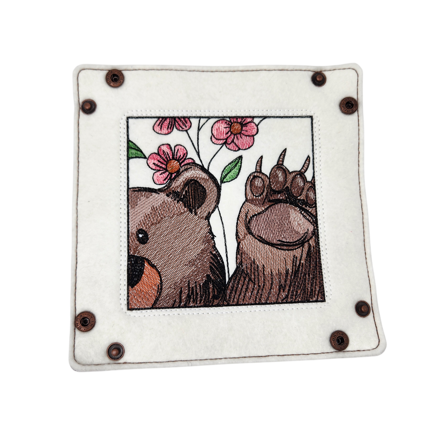 Bear  and flower Dice Tray