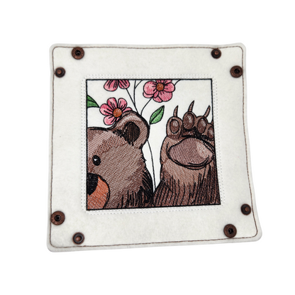 Bear  and flower Dice Tray