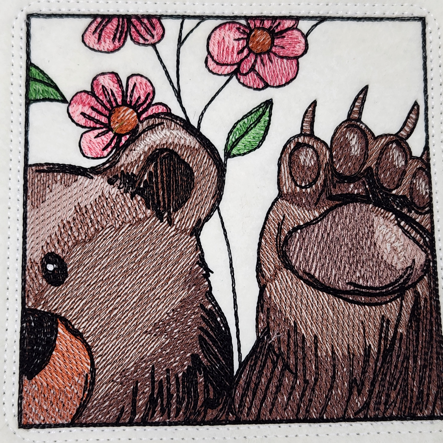 Bear  and flower Dice Tray