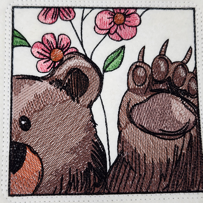 Bear  and flower Dice Tray