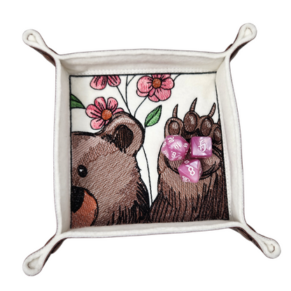 Bear  and flower Dice Tray