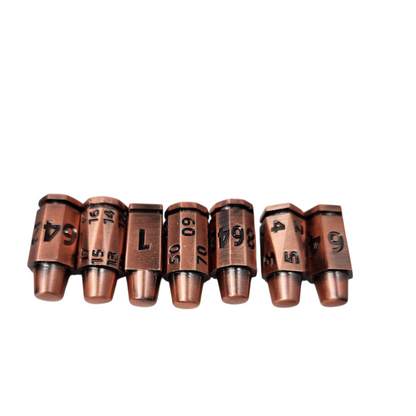 Metal, spinning rocket dice and case