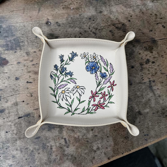 Meadow floral dice tray