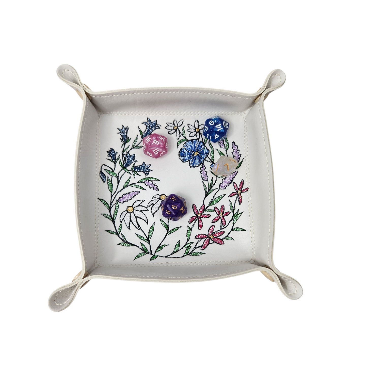 Meadow floral dice tray
