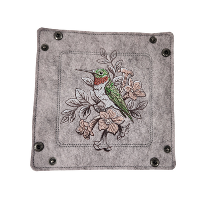 Collapsible Hummingbird dice tray