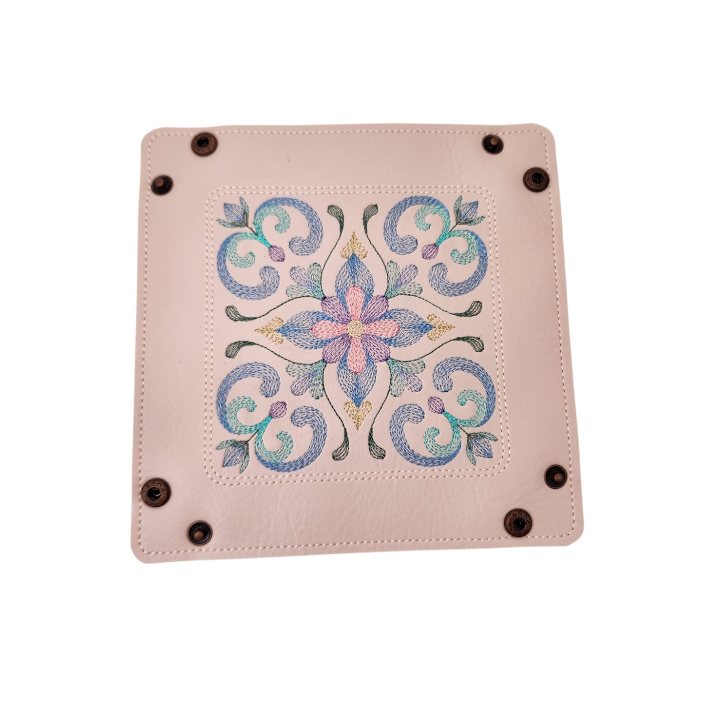 Decorative Floral Dice Tray -peach