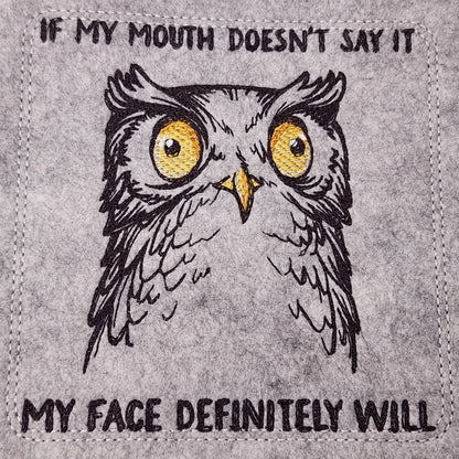 Owl dice tray, funny attitude