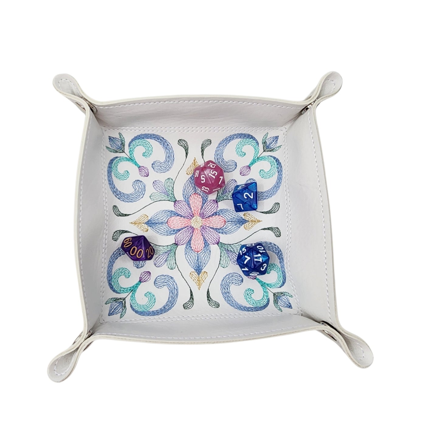 Decorative Floral Dice Tray
