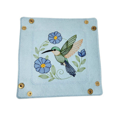 Humming bird and Morning Glory dice tray