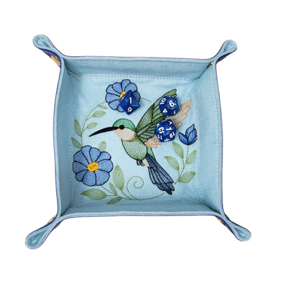 Humming bird and Morning Glory dice tray