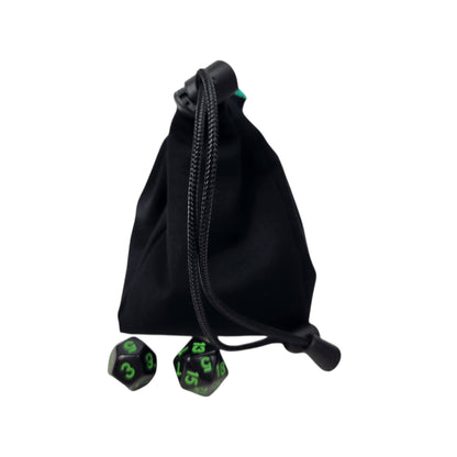 Black cat dice bag