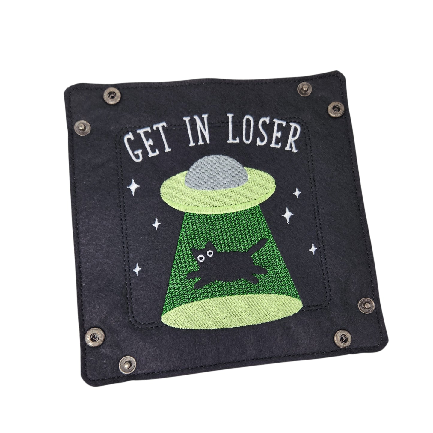 UFO visit dice tray