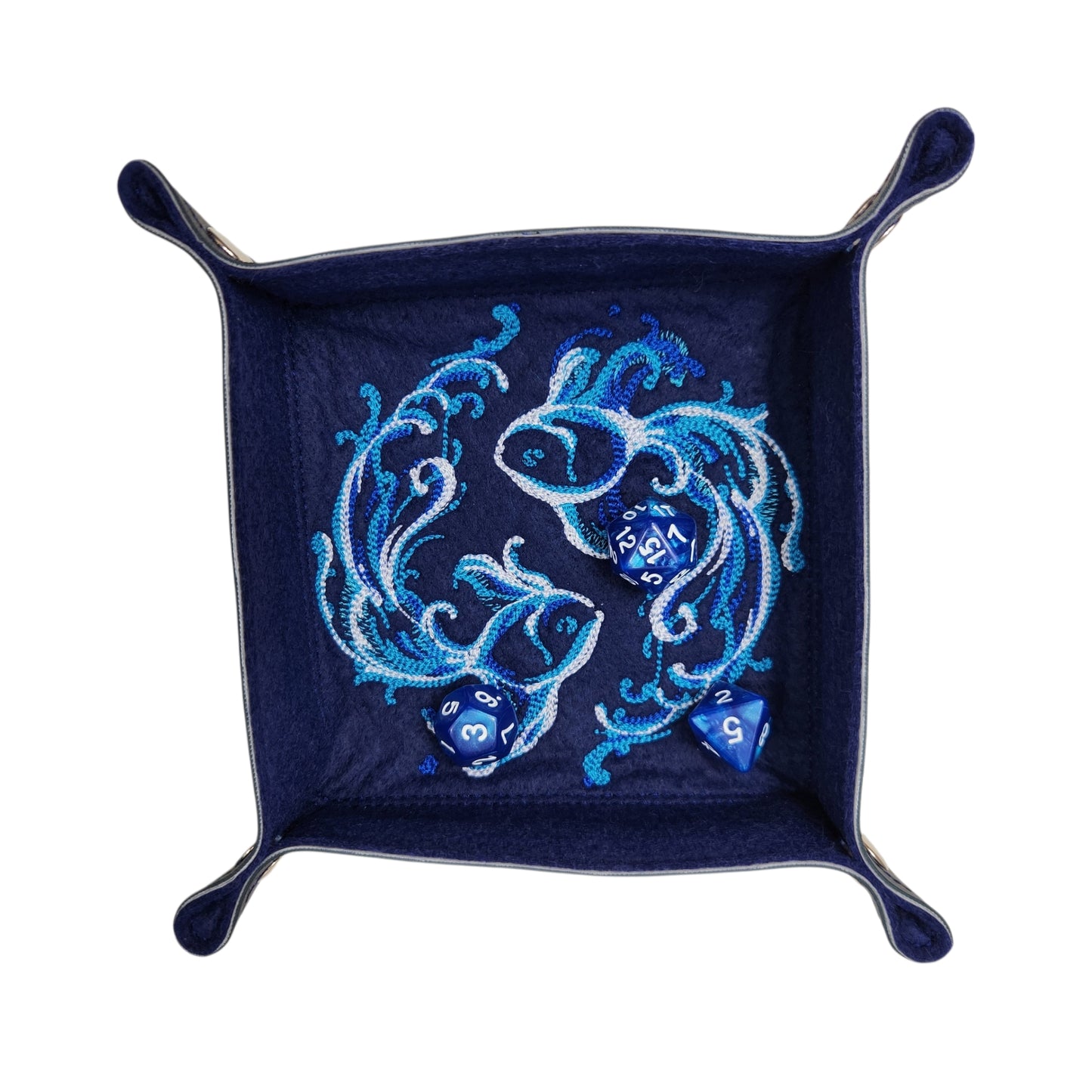 Water spirit dice tray, fish form