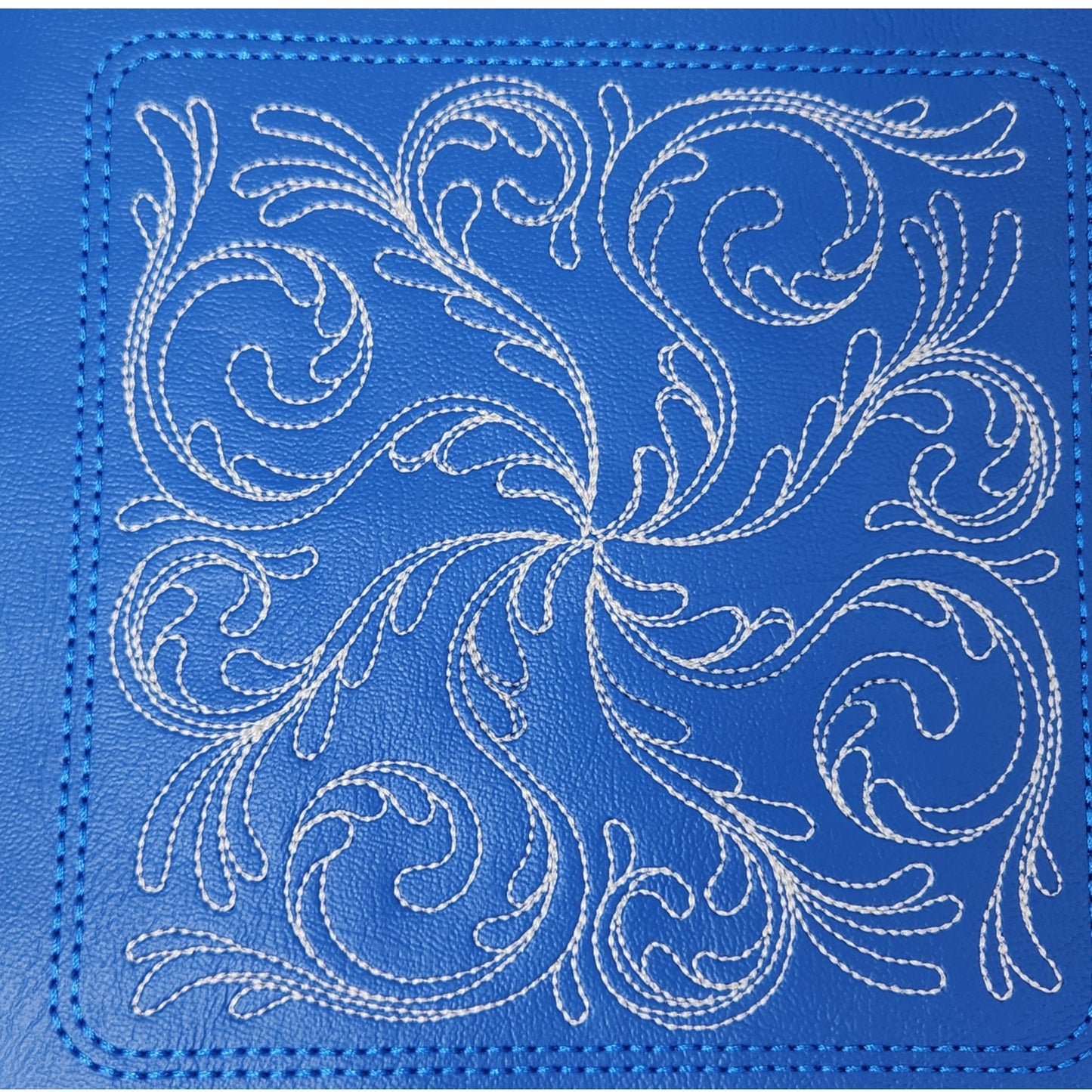 Collapsible Dice Rolling Tray with a swirl in a featherily design.