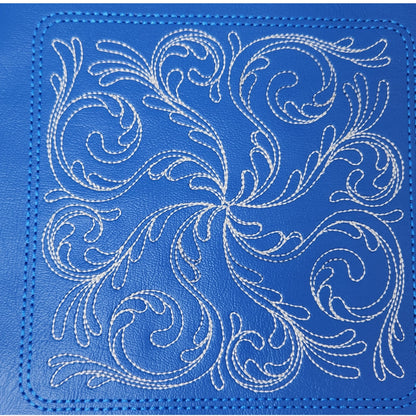Collapsible Dice Rolling Tray with a swirl in a featherily design.