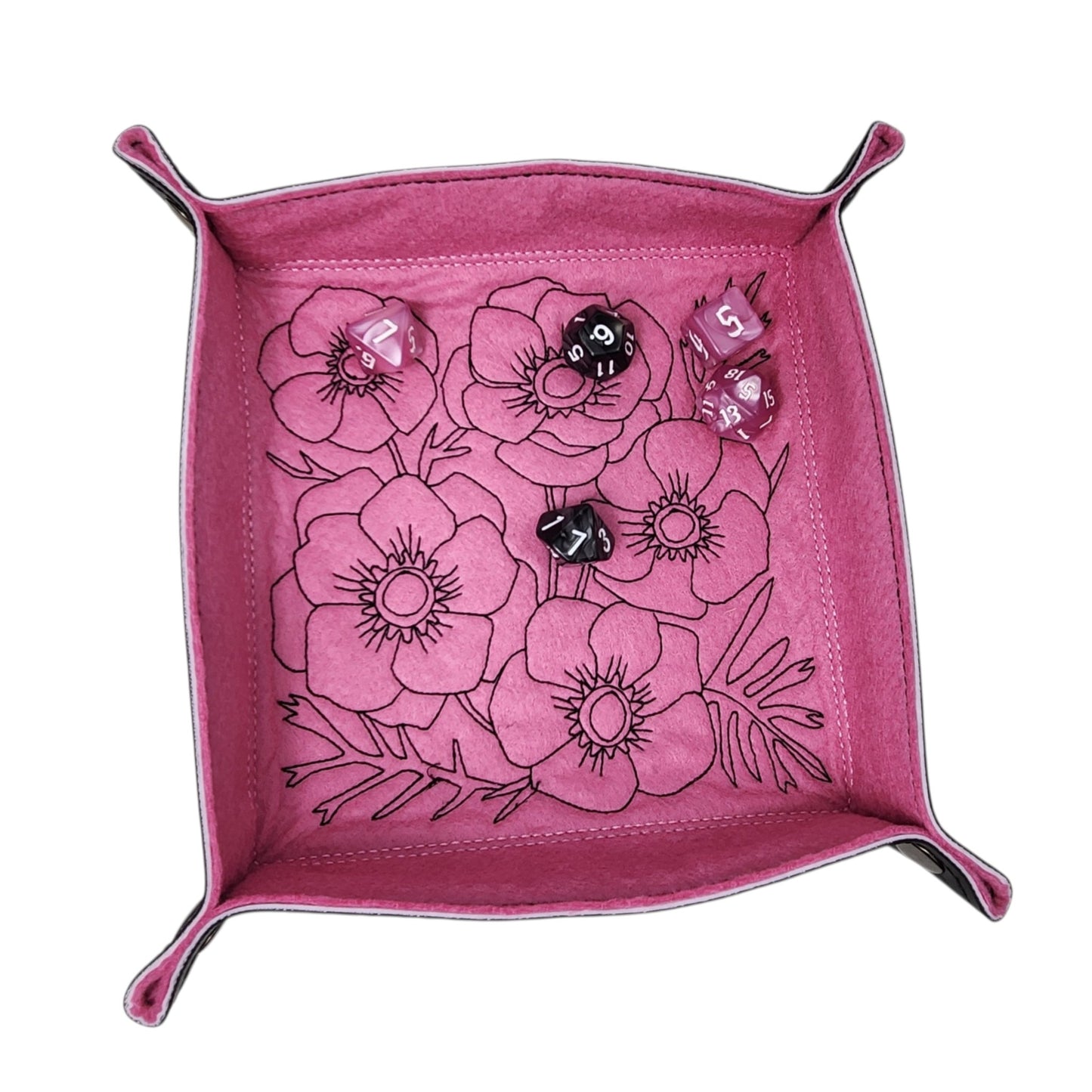 Anemone flower dice tray, large