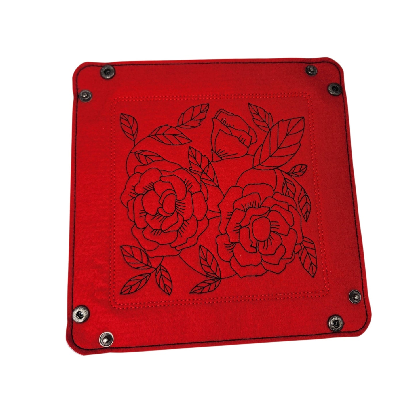 Rose flower dice tray, large