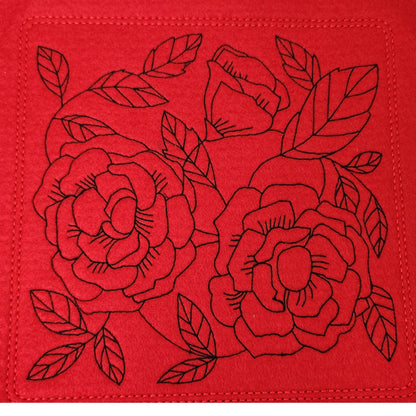 Rose flower dice tray, large