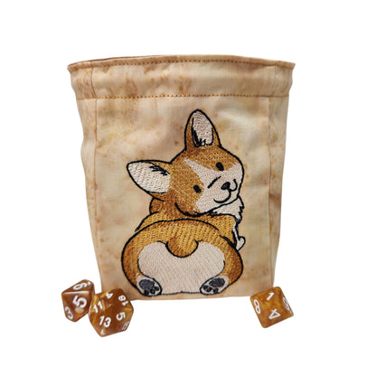Corgi dog dice bag