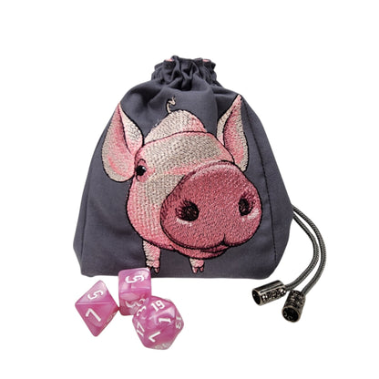 Pig dice bag, TTRPG