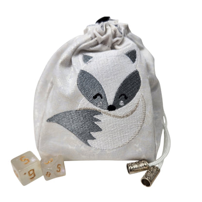 Cute Snow Fox dice bag
