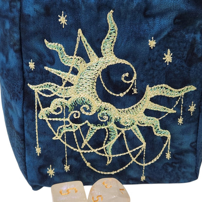 Dice Bag with Dreamscape Eclipse night sky