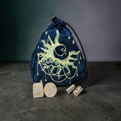 Dice Bag with Dreamscape Eclipse night sky