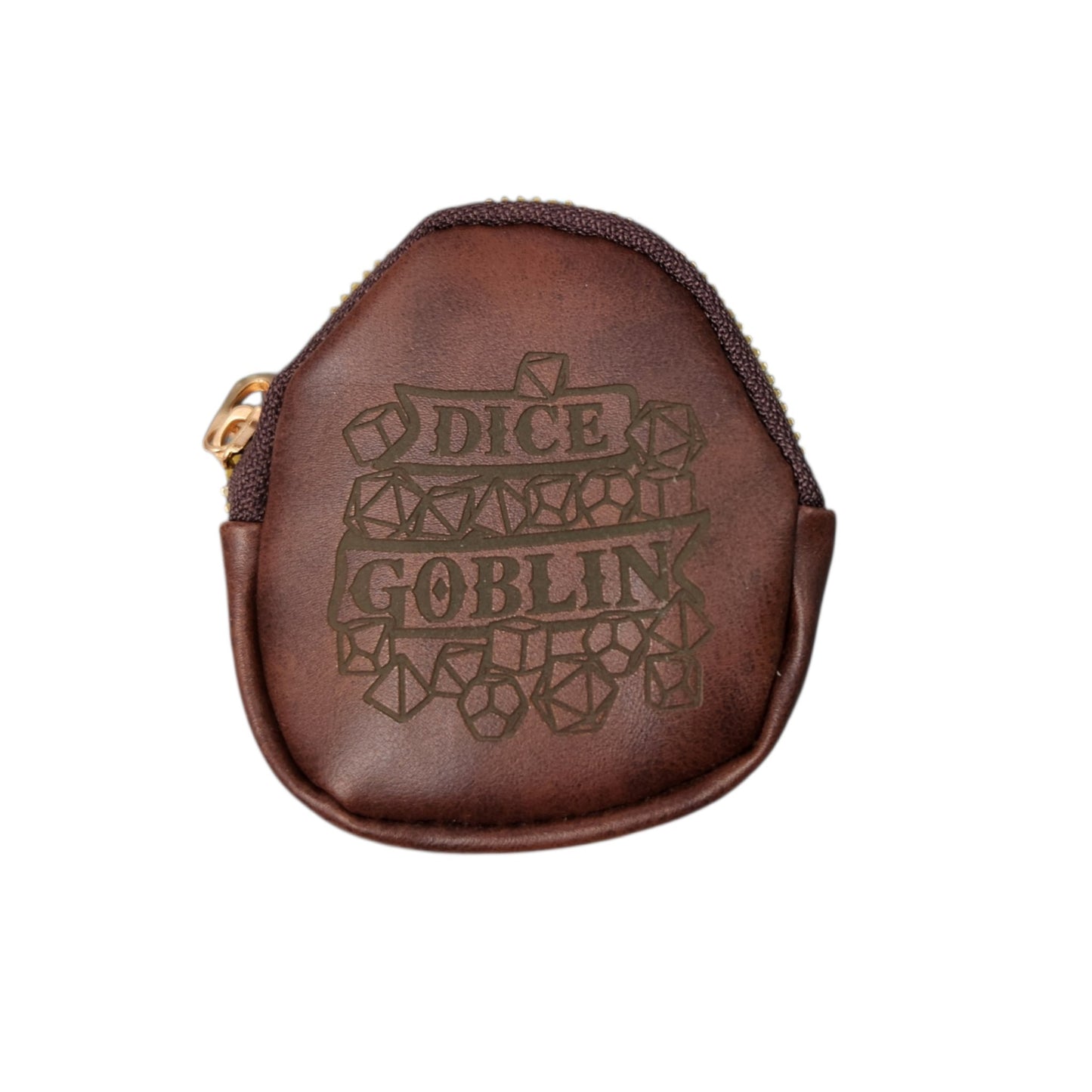 Leather keychain dice pouch, TTRPG