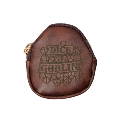 Leather keychain dice pouch, TTRPG