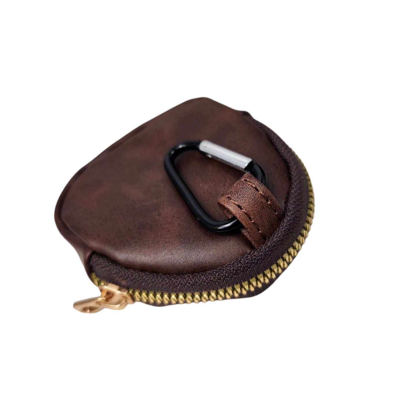 Leather keychain dice pouch, TTRPG