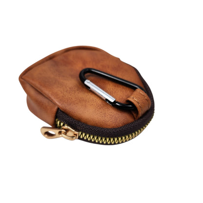 Leather keychain dice pouch, TTRPG